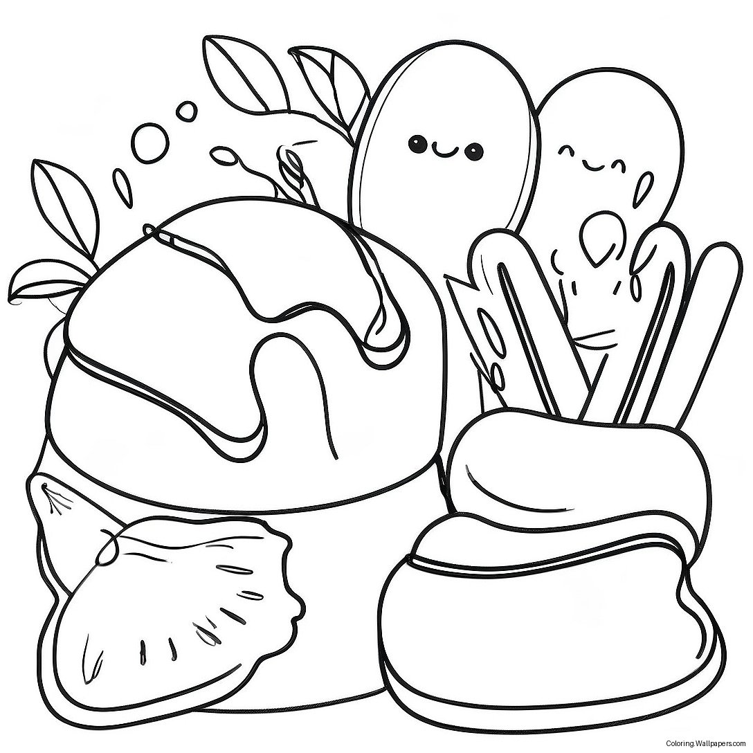 French Food Coloring Page 46172