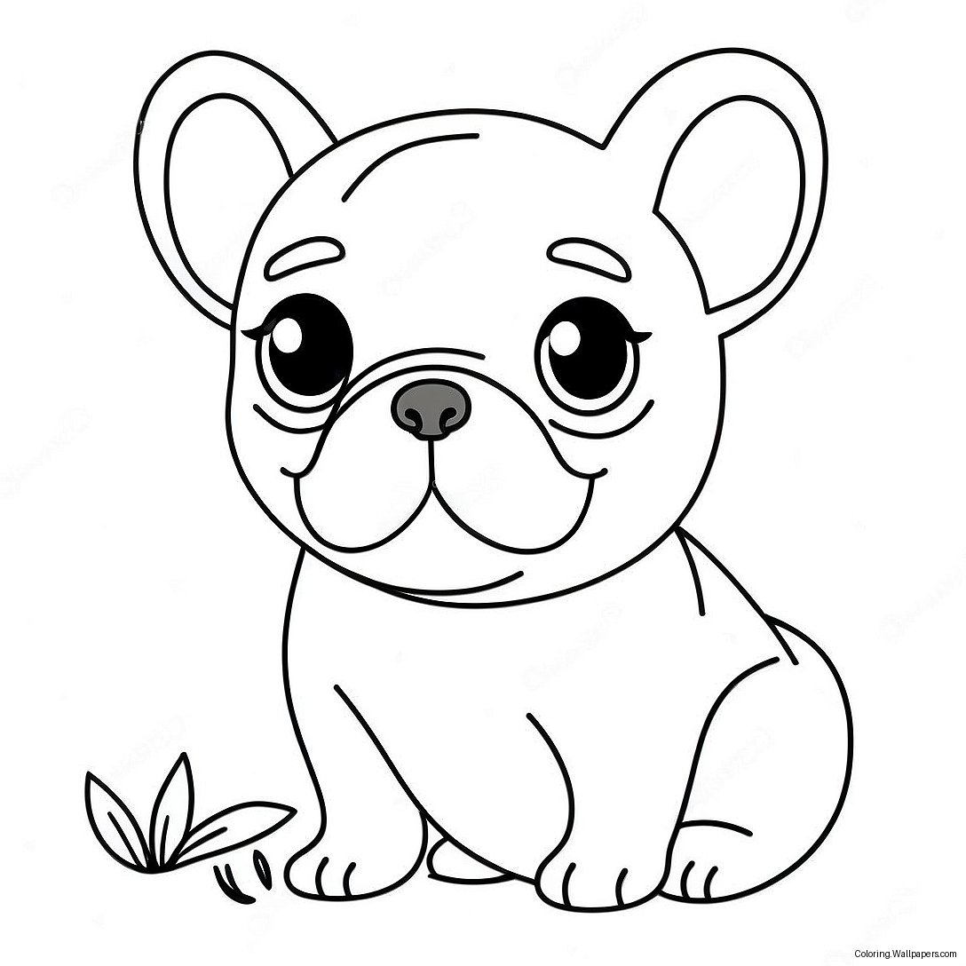 Page À Colorier De Chiot Frenchie 8970