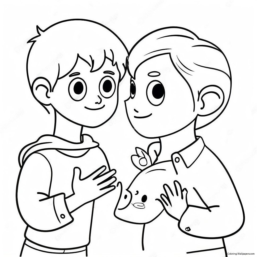 Friendly Anti Bullying Coloring Page 19727