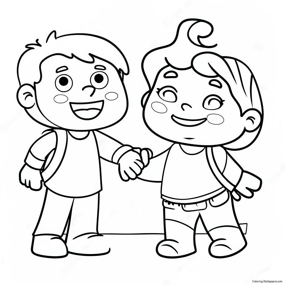 Friendly Anti Bullying Coloring Page 19728