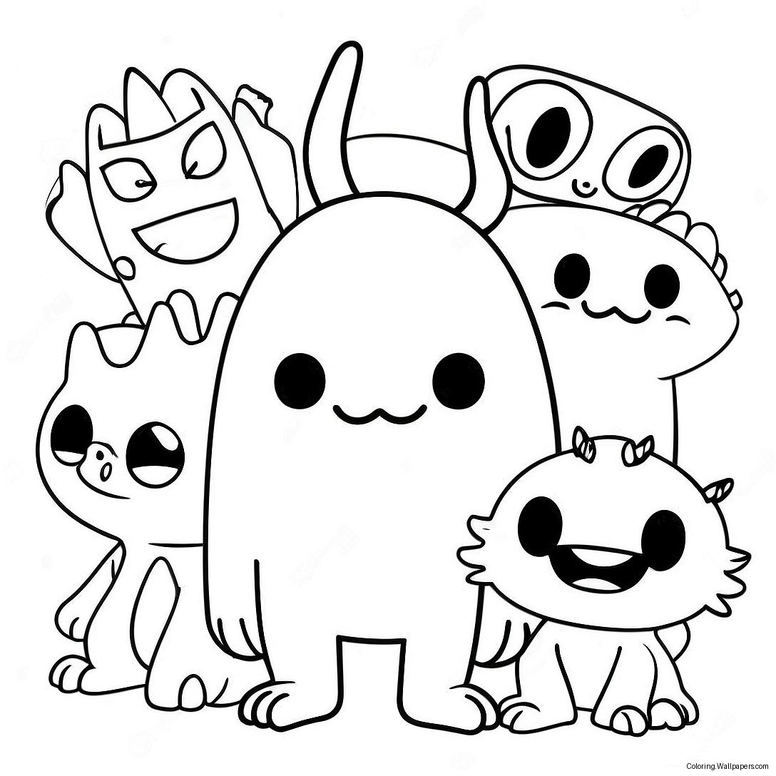 Vänliga Class Dojo-Monster Målarbokssida 24420