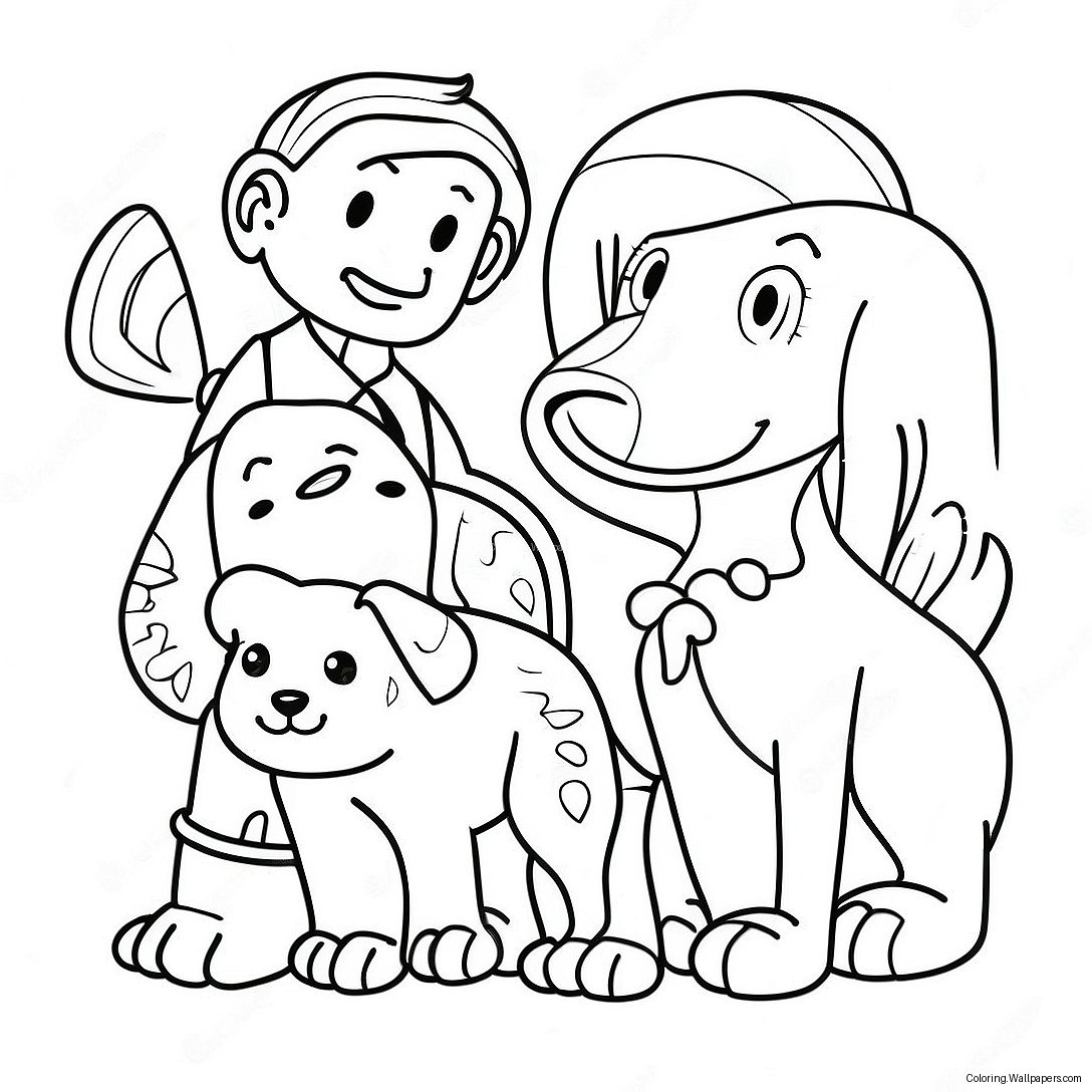 Friends Art Lab Banner Coloring Page 12626