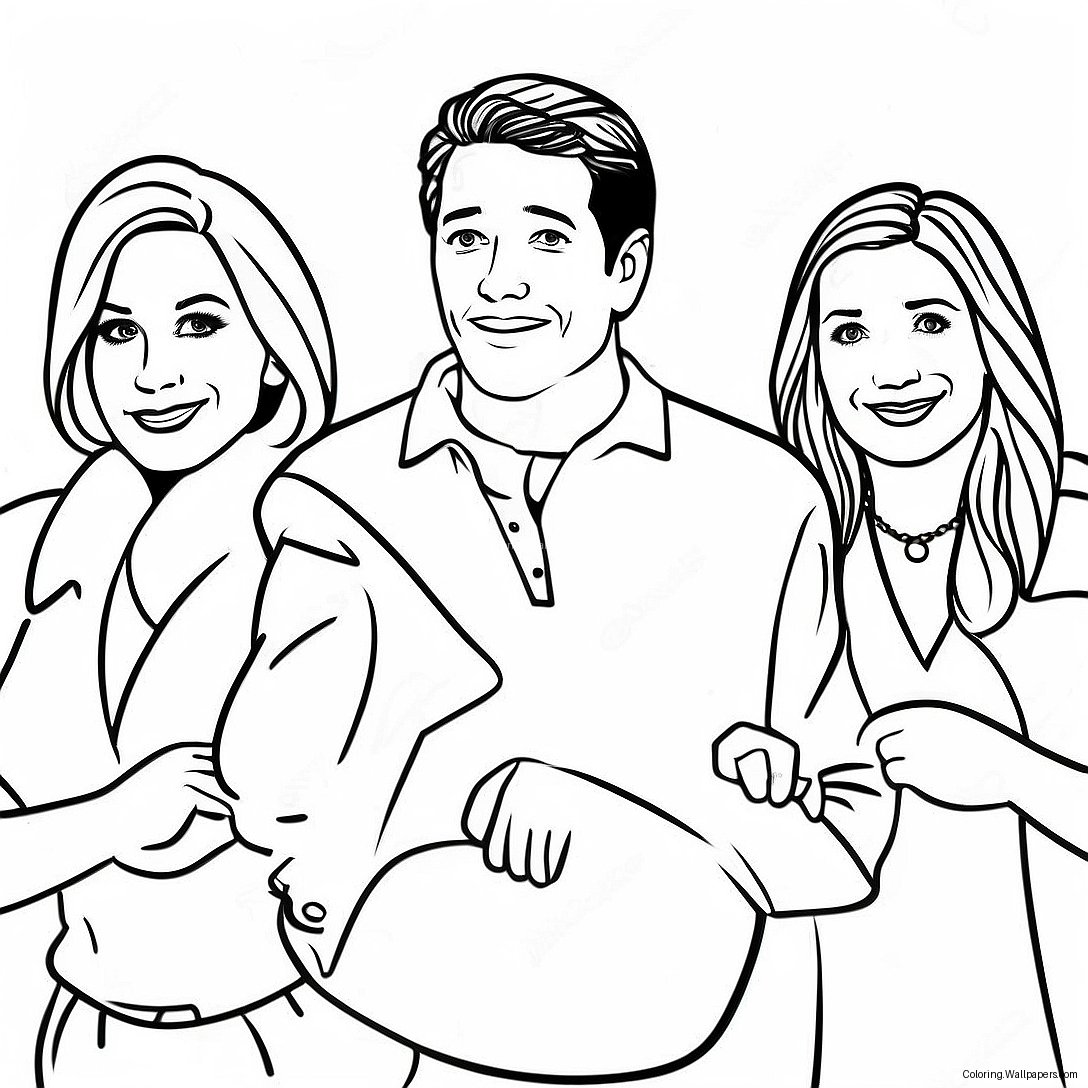 Friends Tv Show Coloring Page 13571