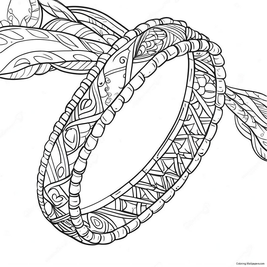 Friendship Bracelet Coloring Page 22484