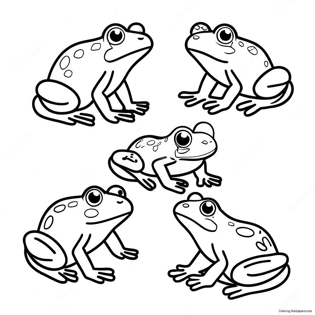 Frog Life Cycle Stages Coloring Page 55569
