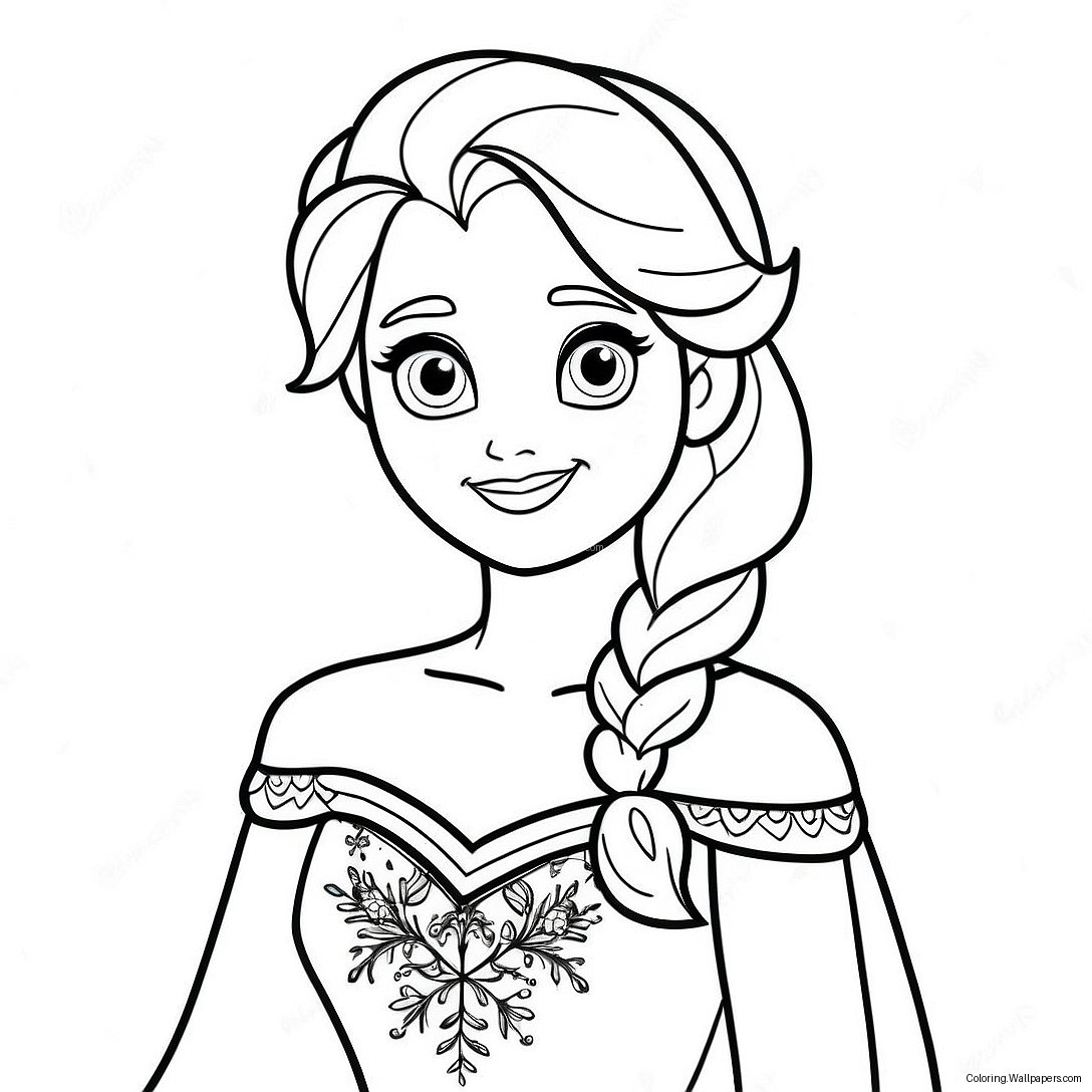 Frozen Disney Princess Coloring Page 2865