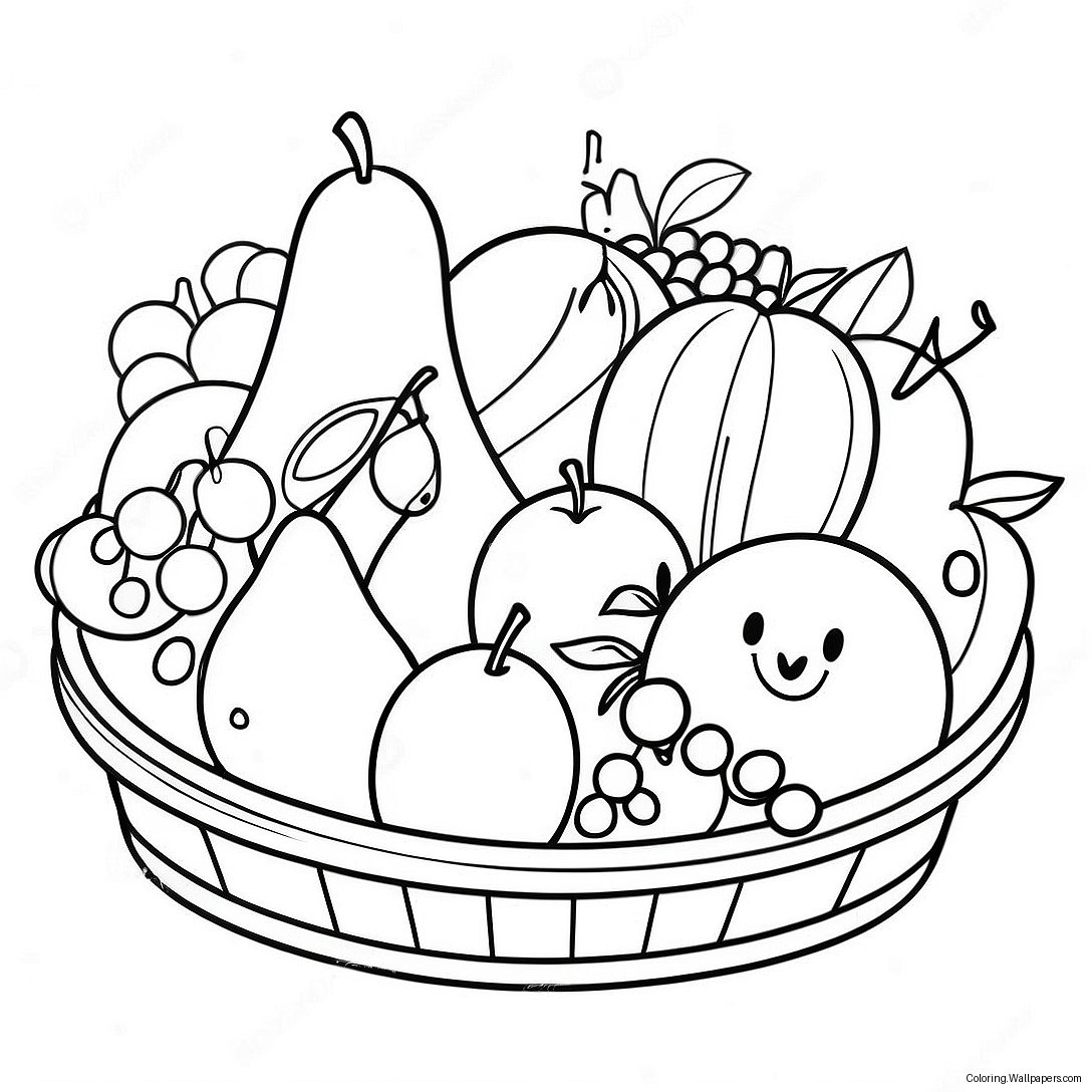 Fruits Basket Coloring Page 32397