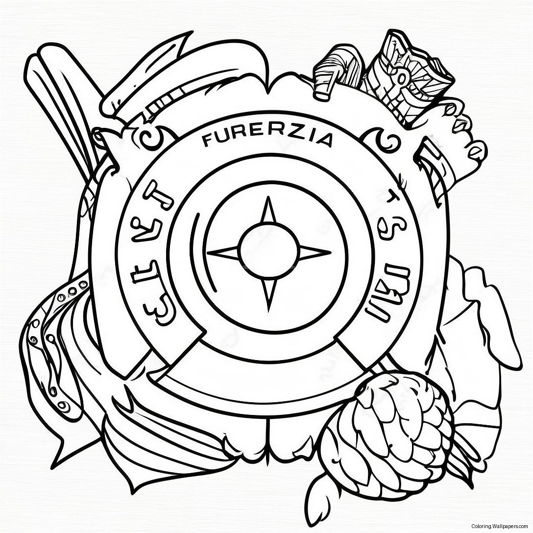 Fuerza Regida Logo Coloring Page 24533