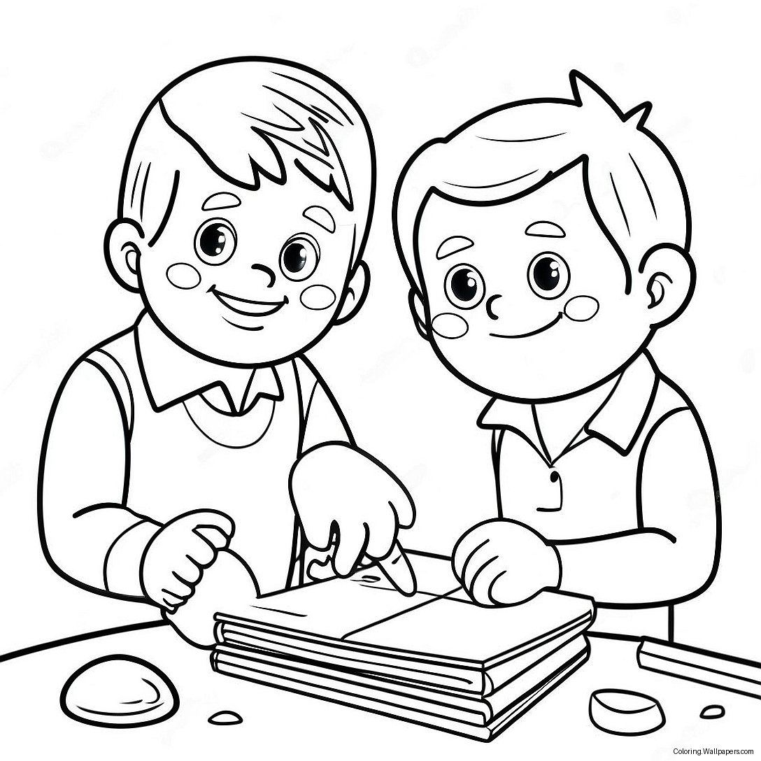 Fun Activities With My Brother Coloring Page 29752