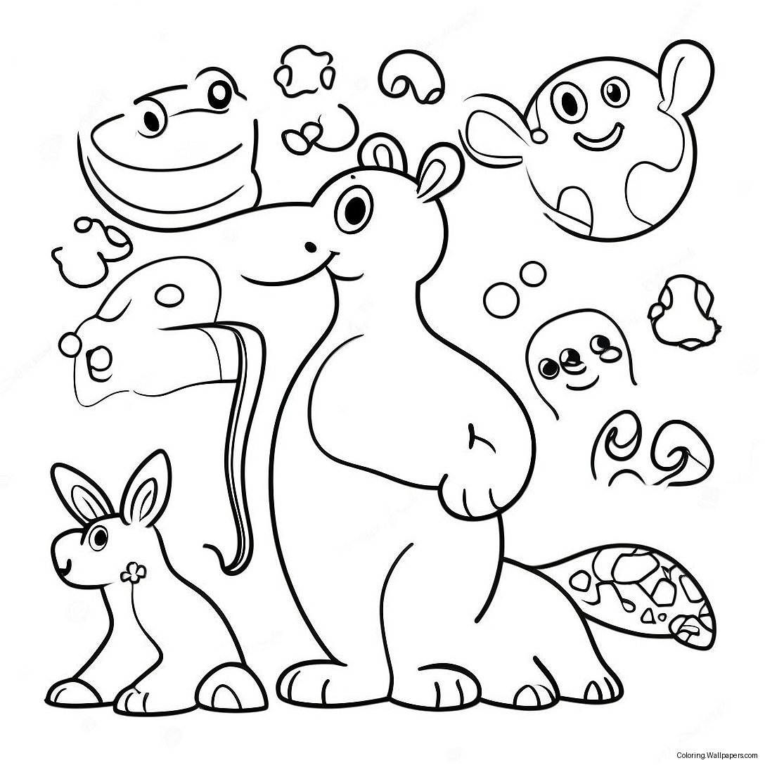 Fun Connect The Dot Animals Coloring Page 56895