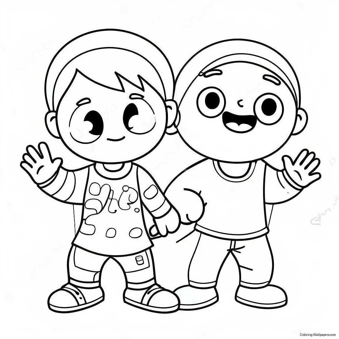 Fun Kidadl Characters Coloring Page 53911