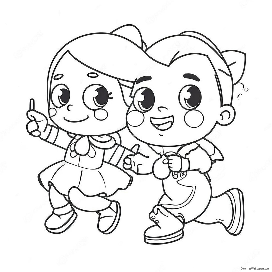 Fun Kidadl Characters Coloring Page 53912