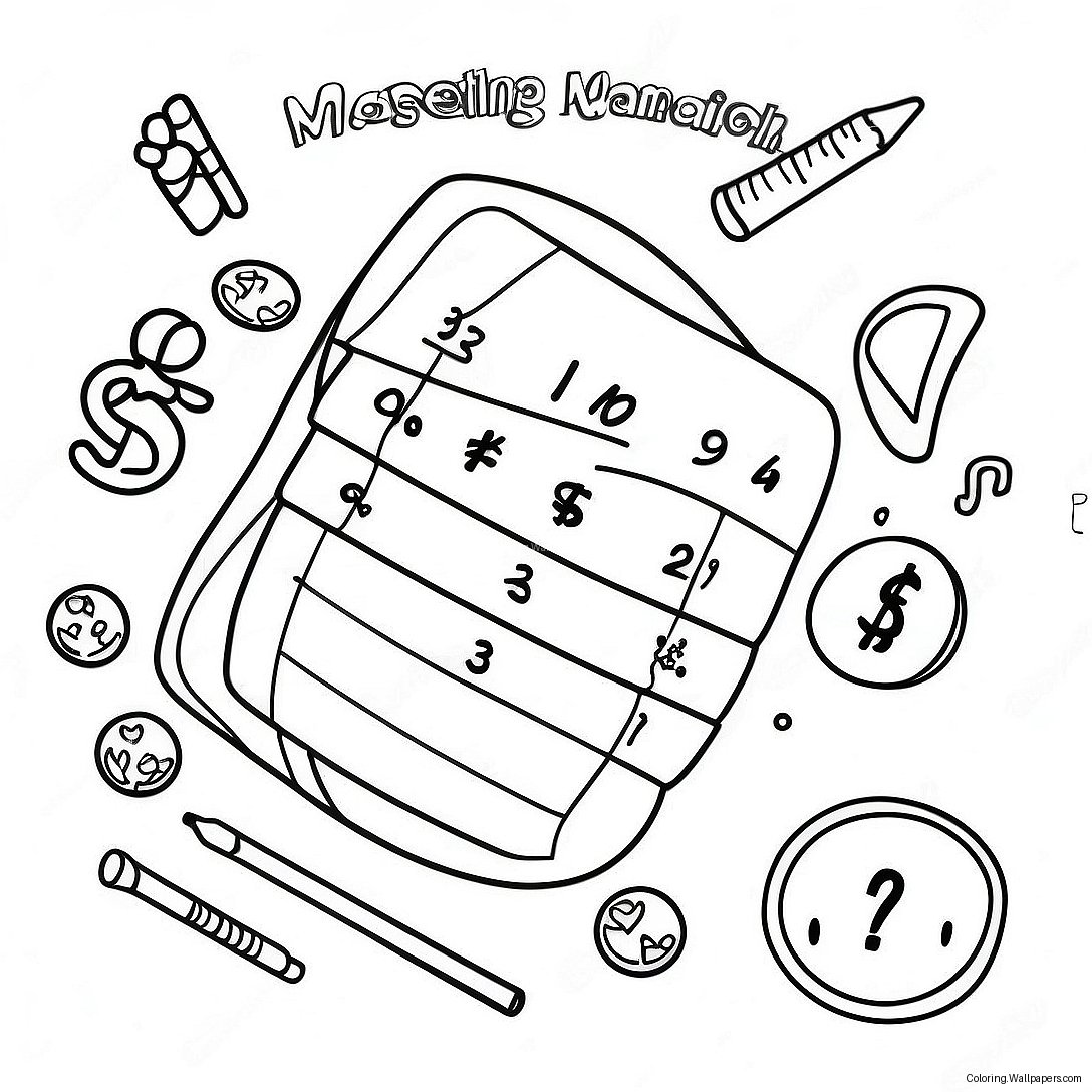 Fun Math 3rd Grade Subtraction Coloring Page 10731