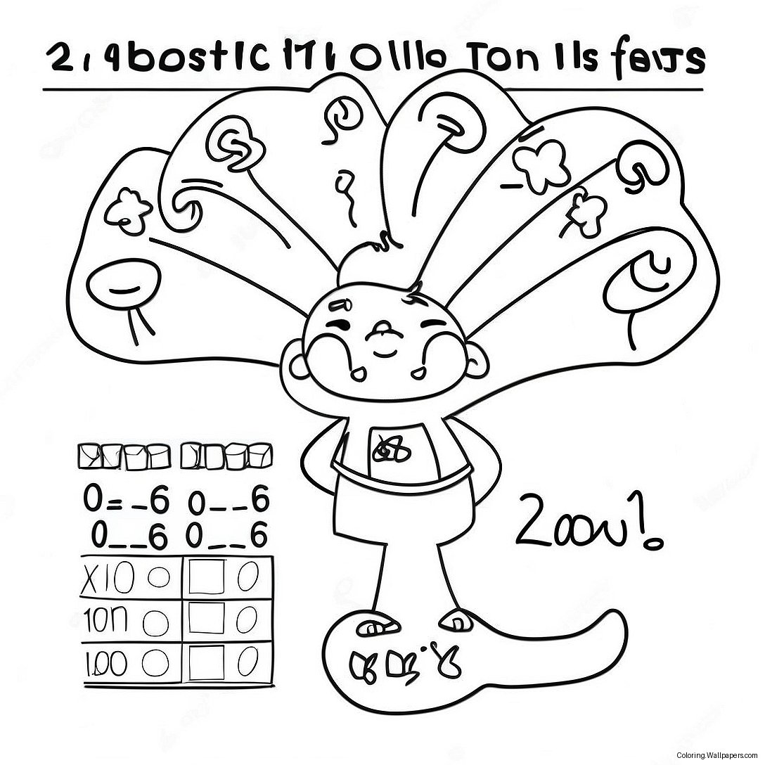 Roliga Multiplikationsfakta Färgläggningssida 12751