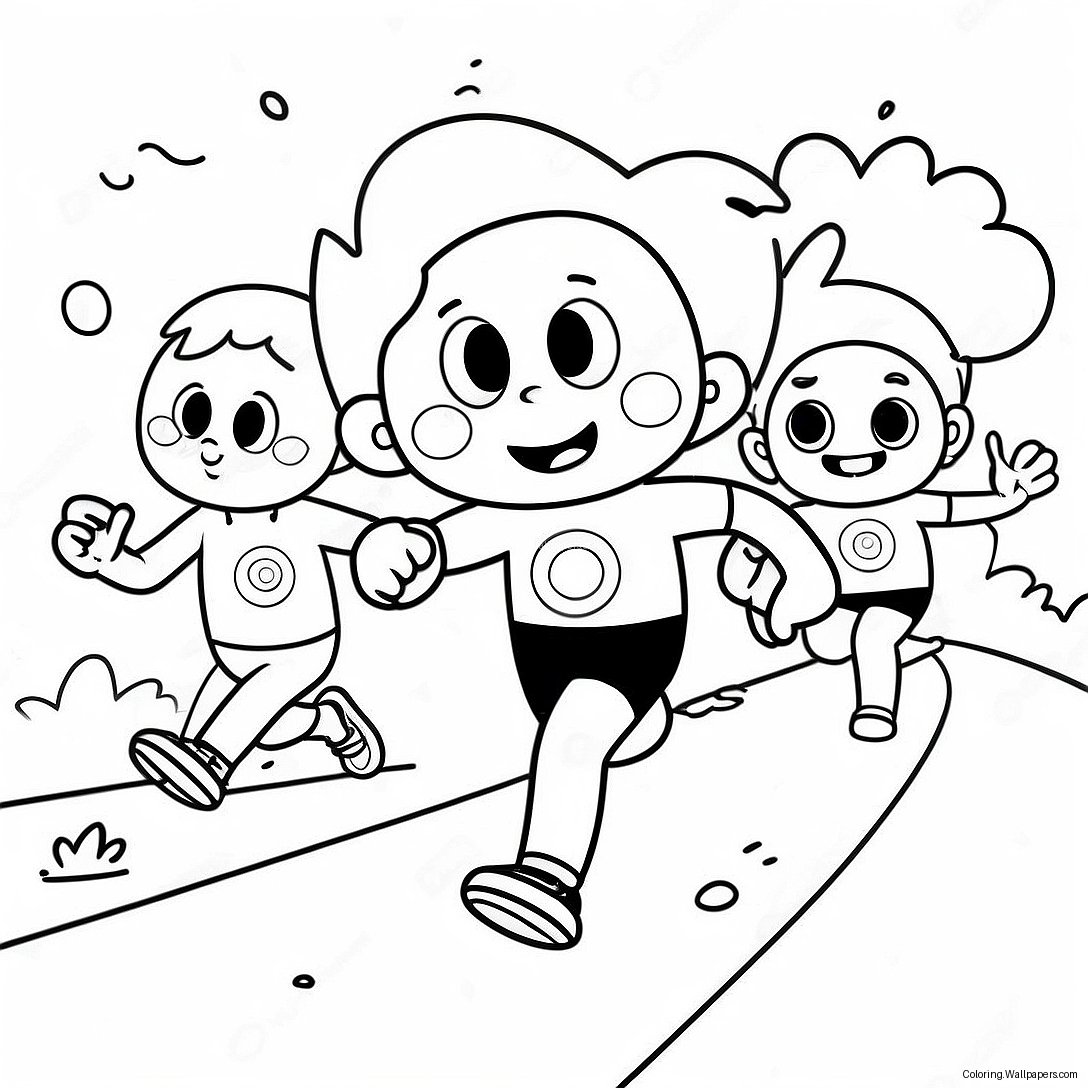 Fun Run Race Coloring Page 32758