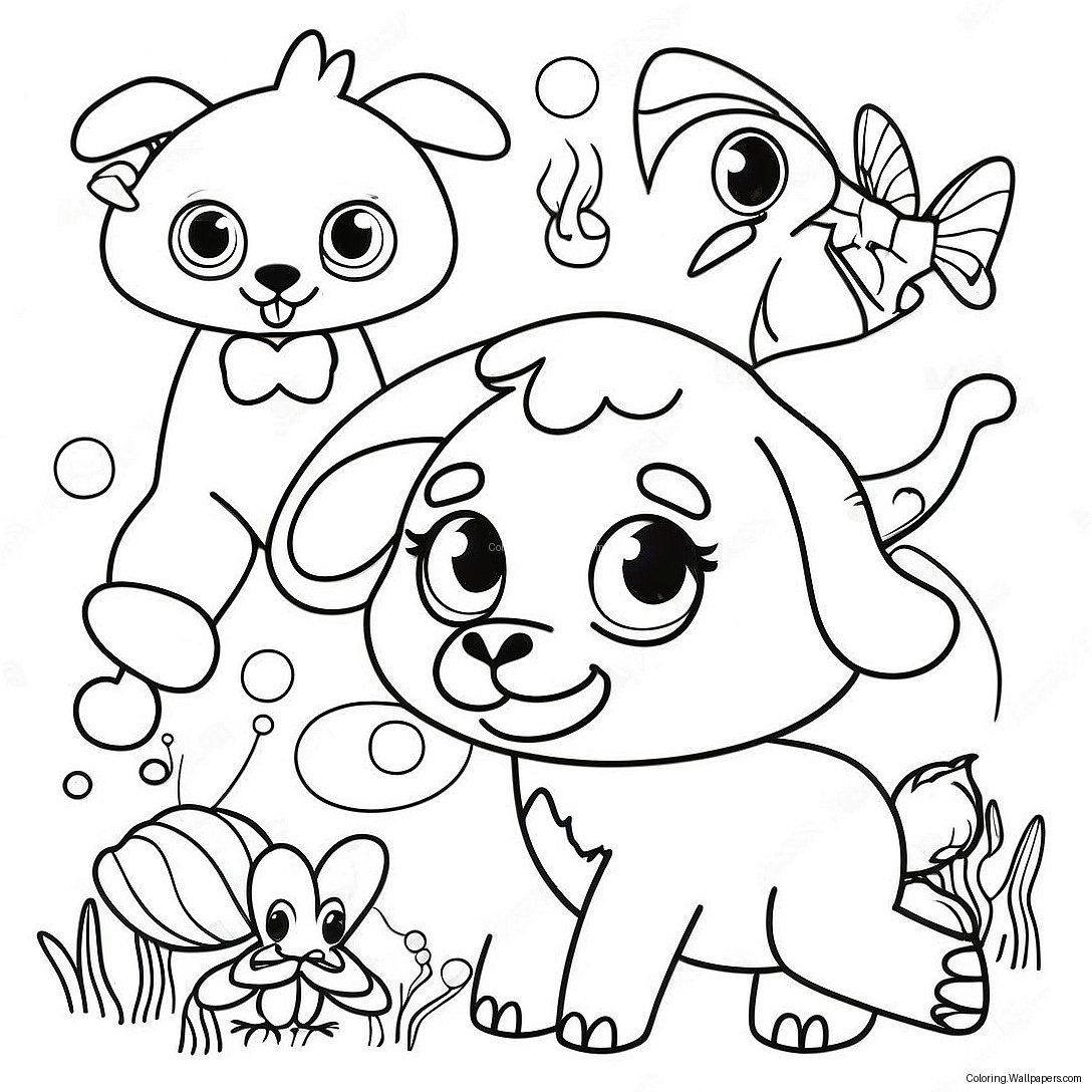 Fun Tracing Animals Coloring Page 1944