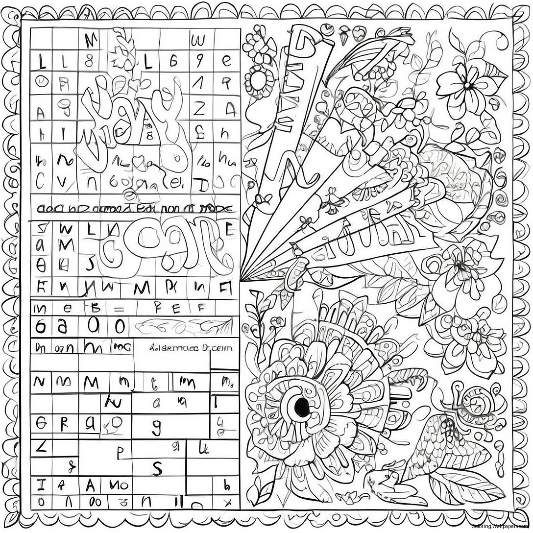 Fun Word Search Coloring Page 10480