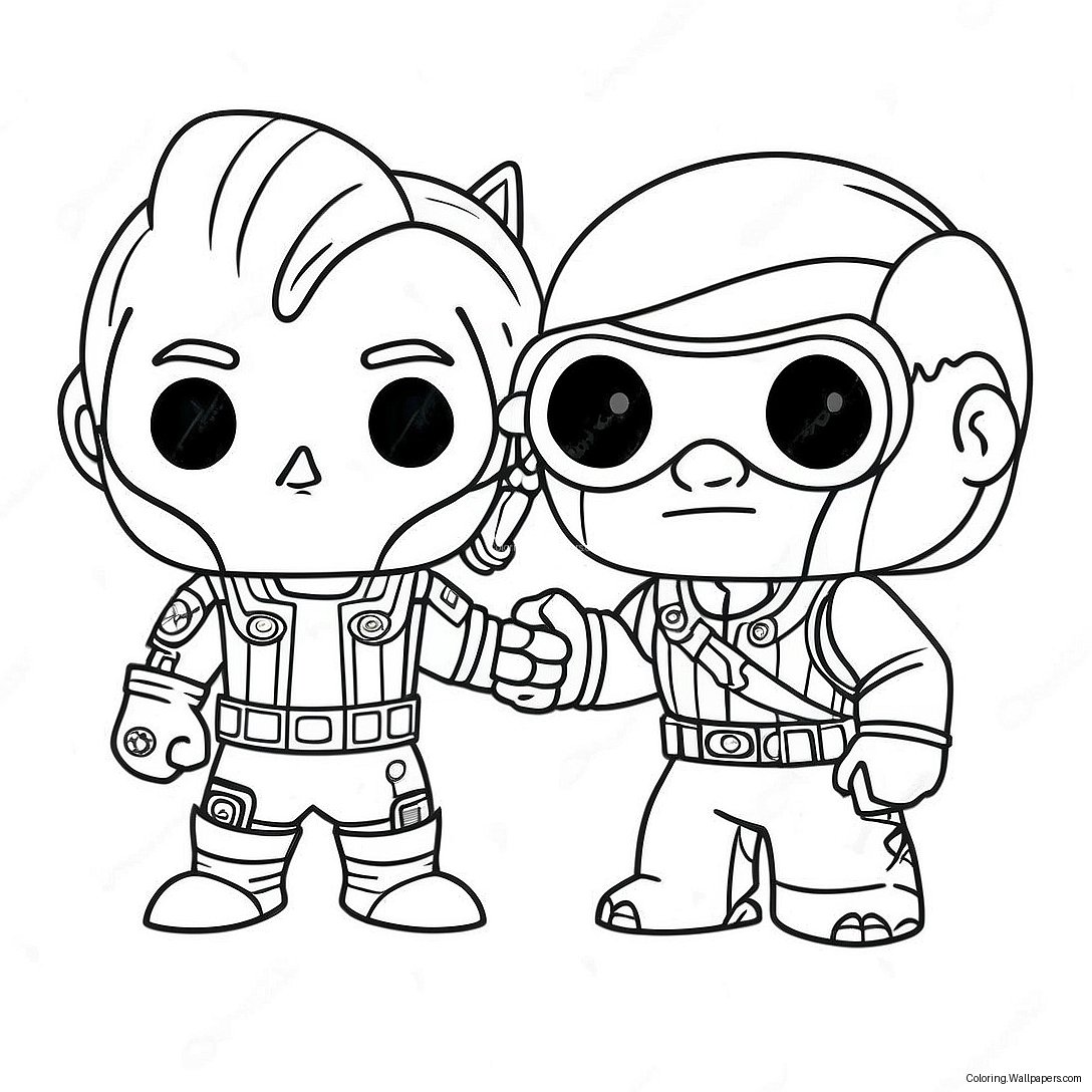 Página Para Colorir Personagens Funko Pop 4755