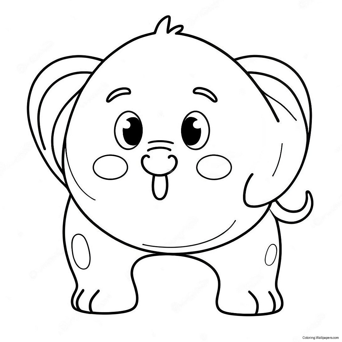 Funny Animal Butt Coloring Page 24908