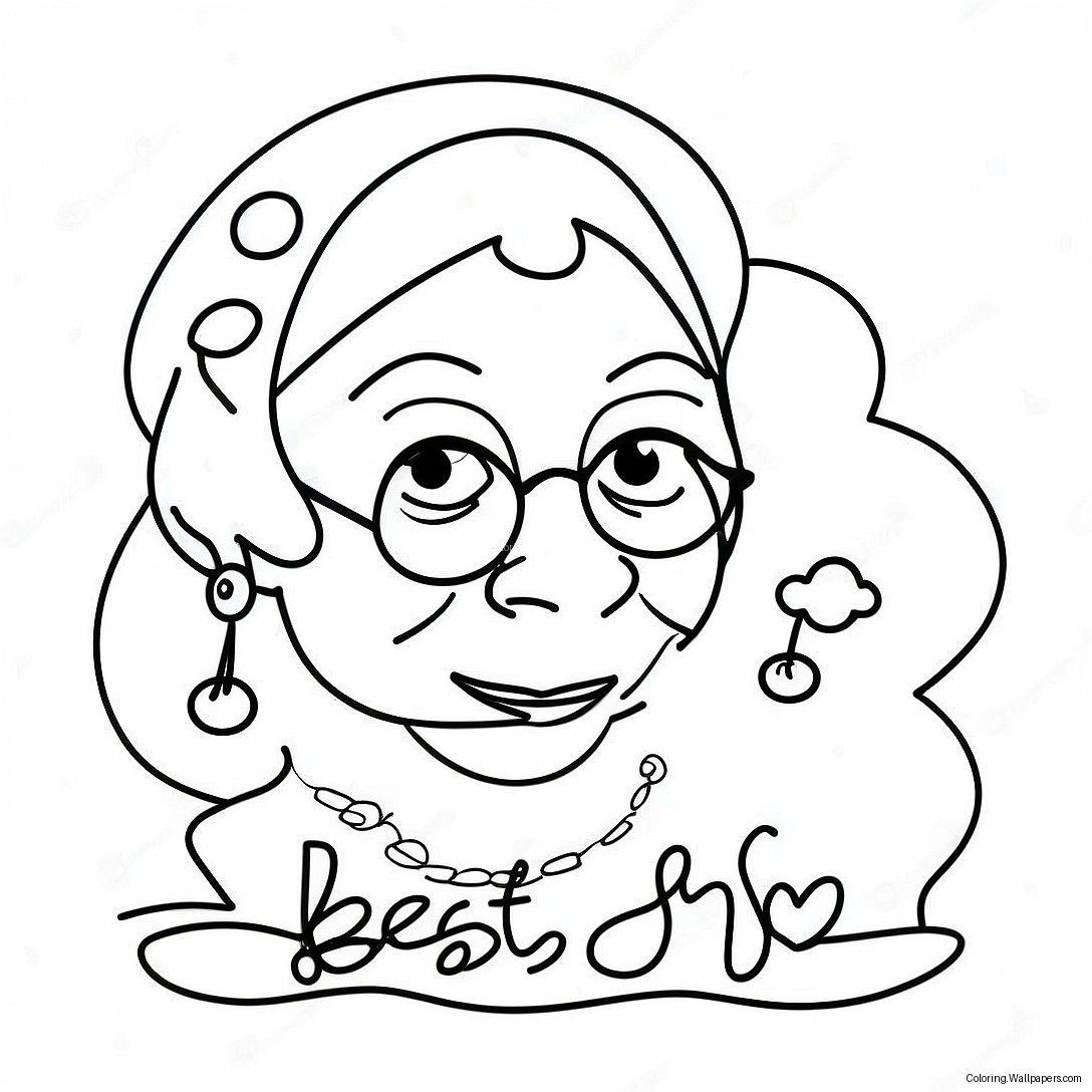 Funny Best Aunt Ever Coloring Page 18235