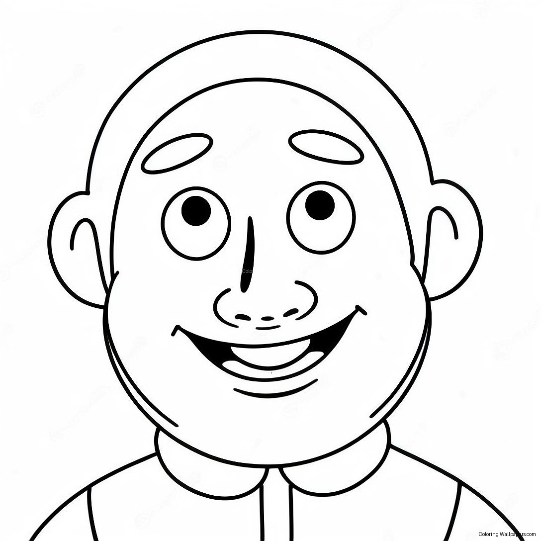 Funny Blank Face Coloring Page 30269