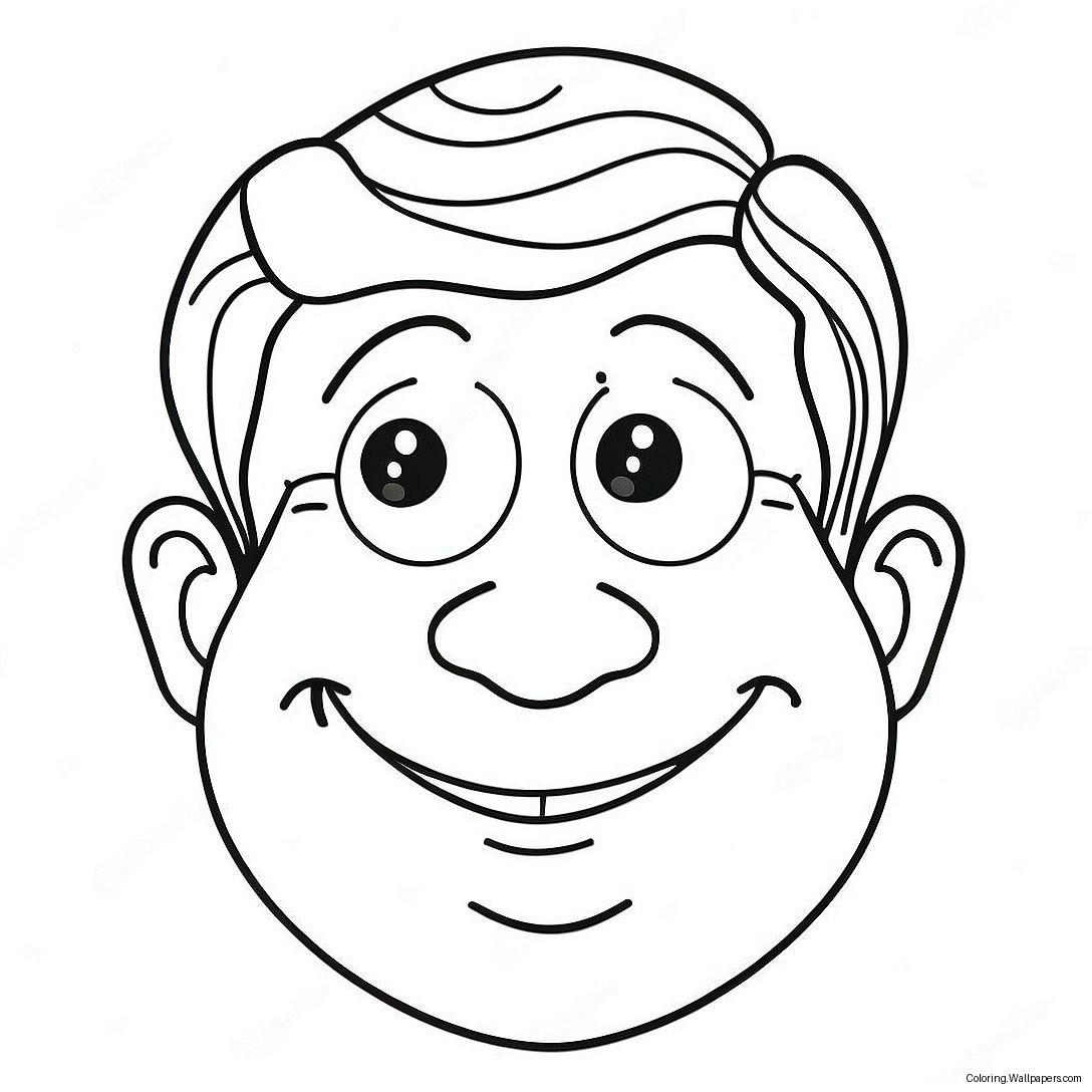 Funny Blank Face Coloring Page 30271