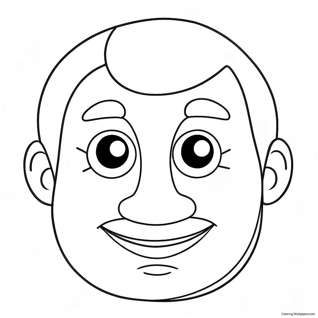 Funny Blank Face Template Coloring Page (64264-50846)