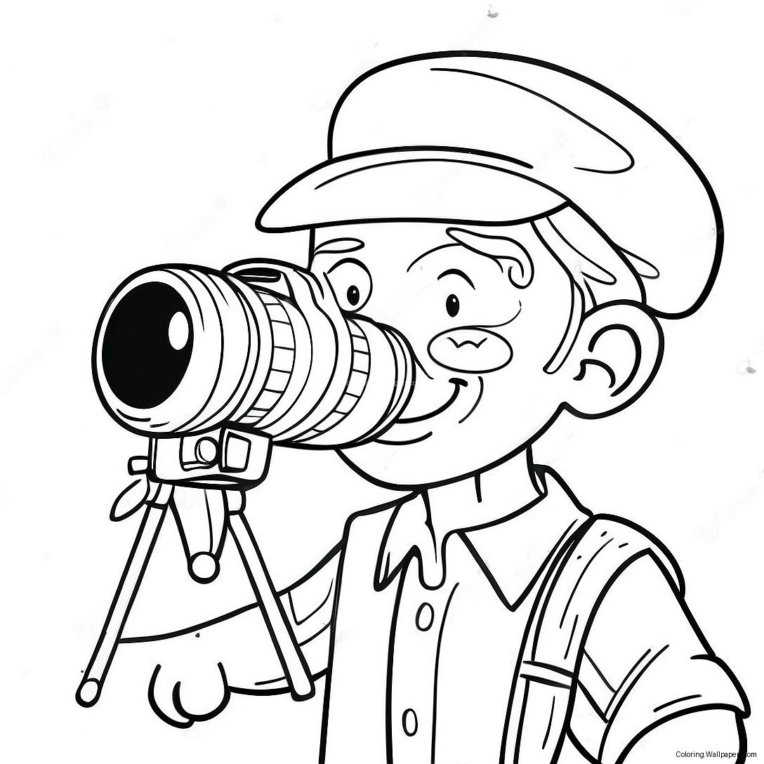 Funny Camera Man Skibidi Coloring Page 18537