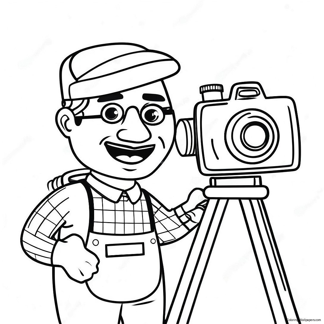 Funny Camera Man Skibidi Coloring Page 18539