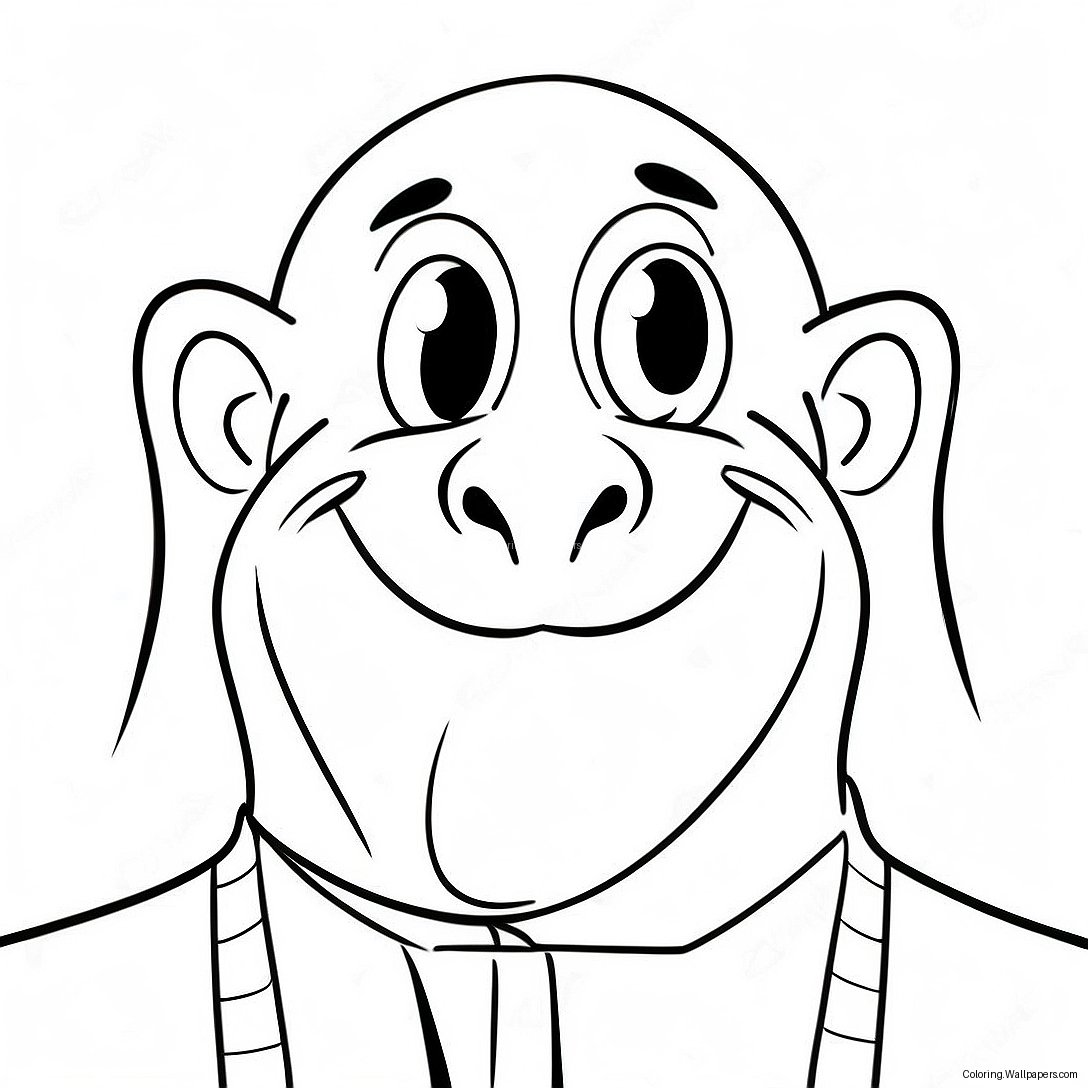 Funny Cartoon Nose Coloring Page 29732