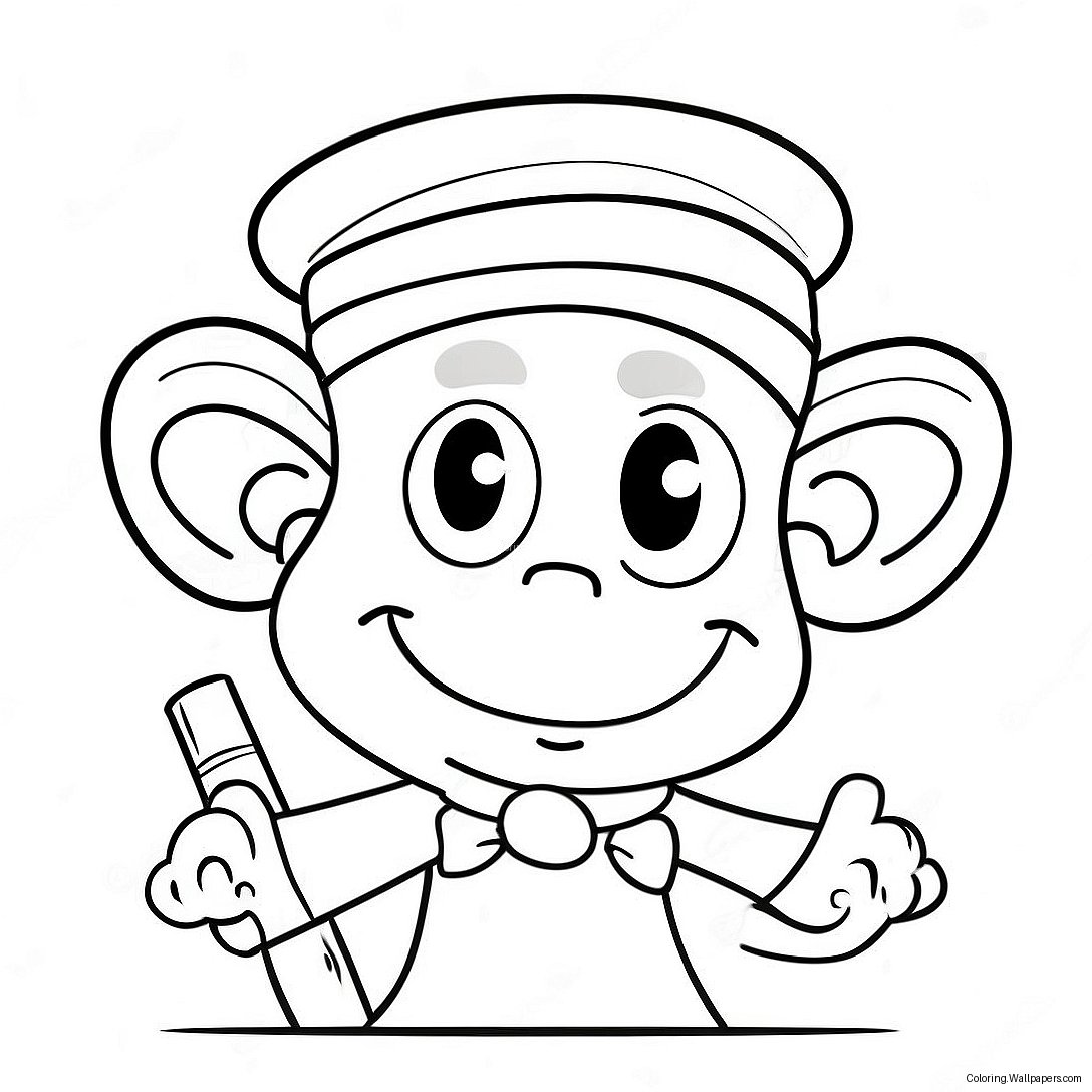 Funny Comic Character Coloring Page 2988