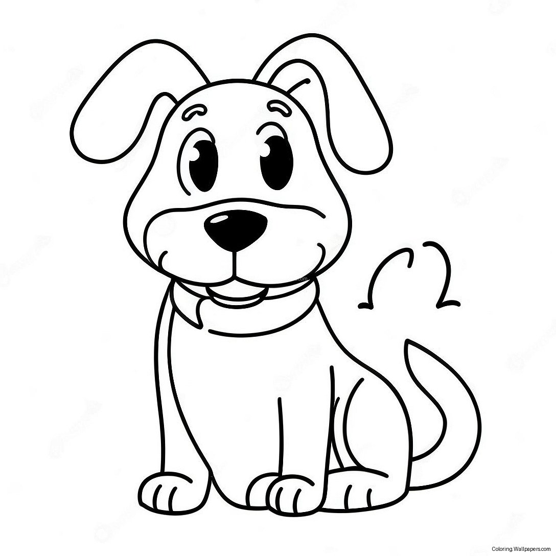 Funny Dog Coloring Page 17462