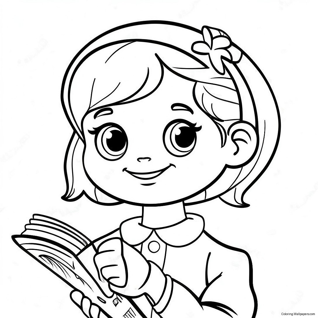 Sjov Dork Diaries Karakter Malebog 7575