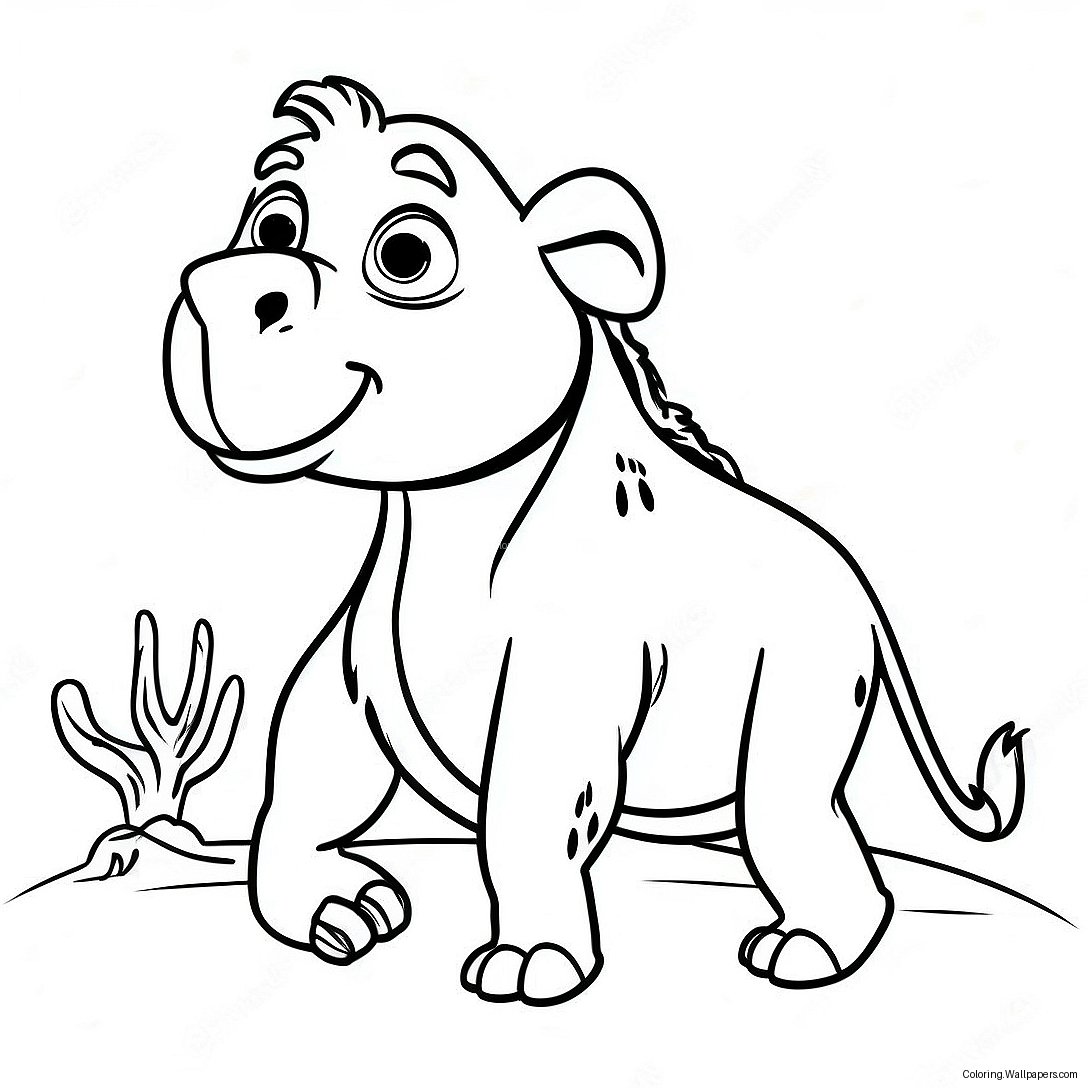 Funny Ice Age Carl Coloring Page 35858