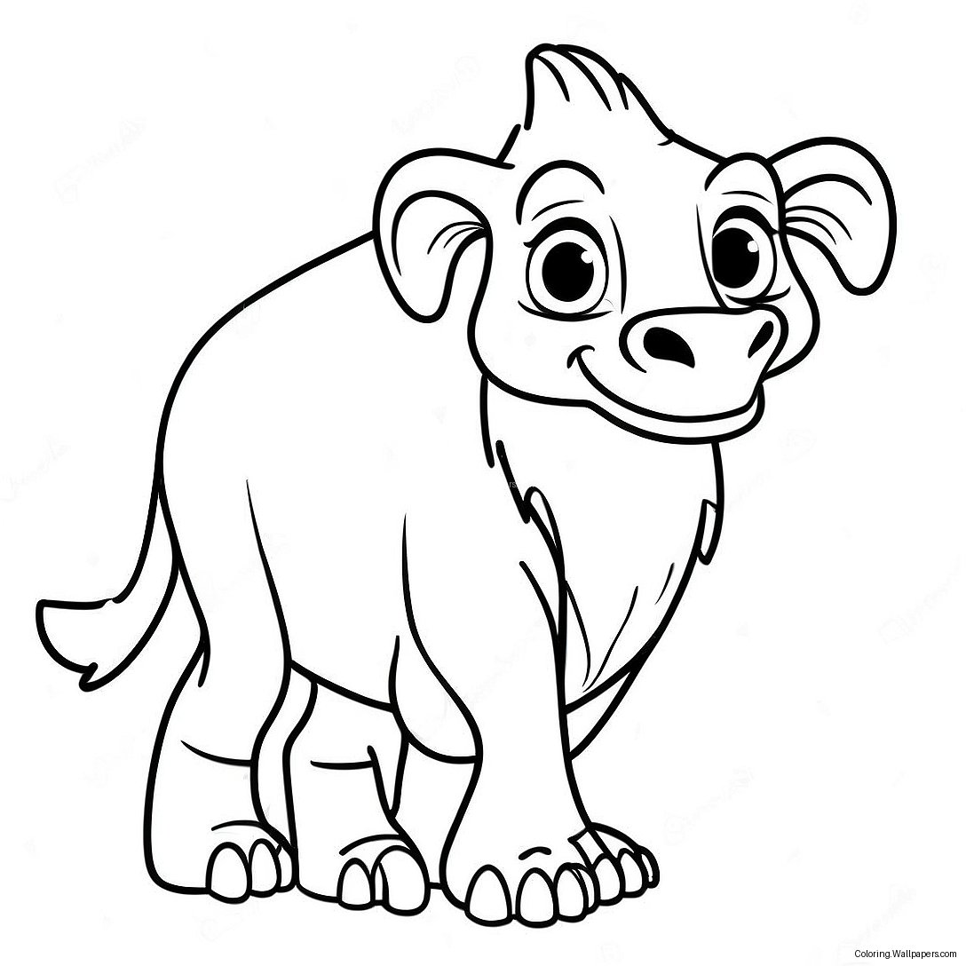 Funny Ice Age Carl Coloring Page 35859