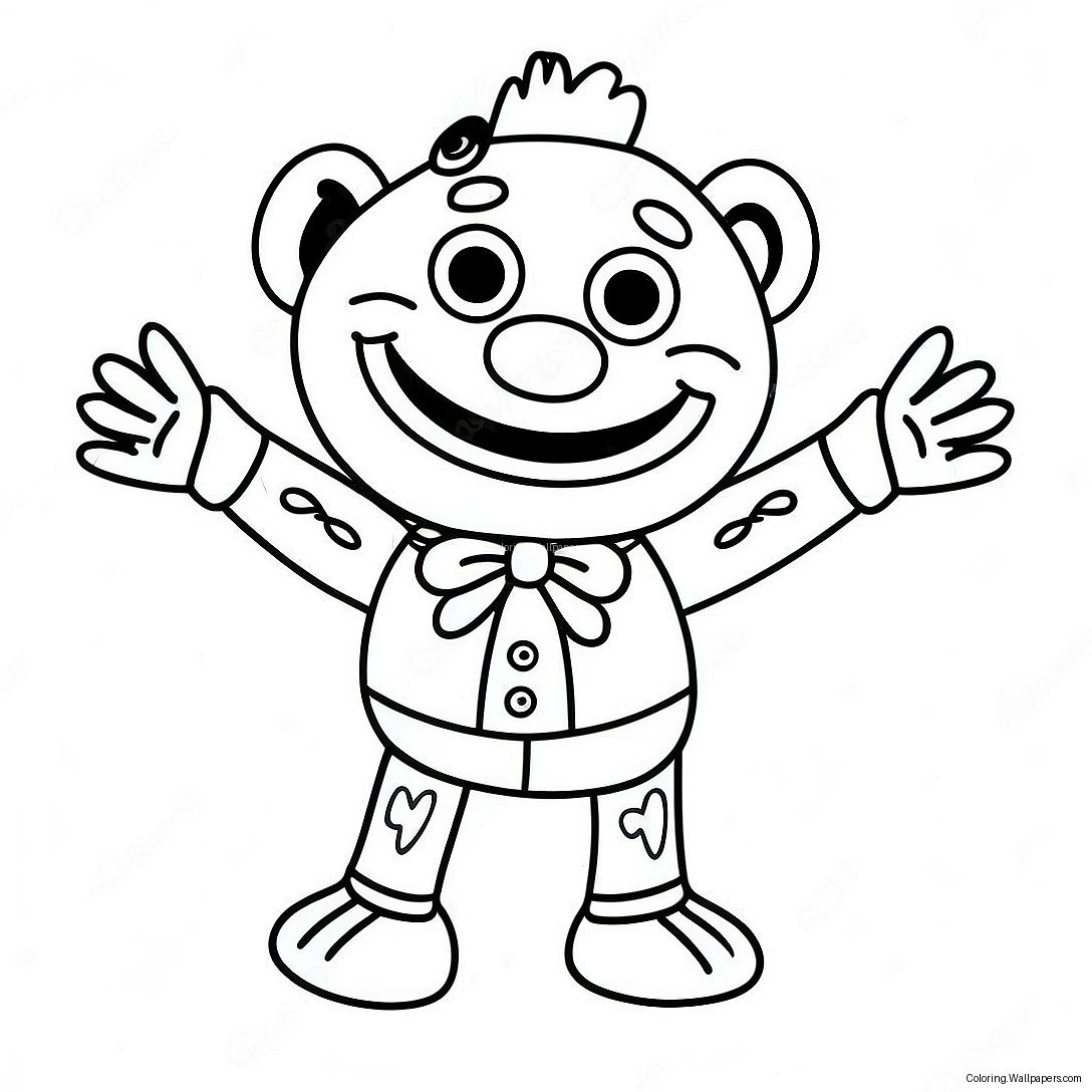 Funny Puppet Coloring Page 24653