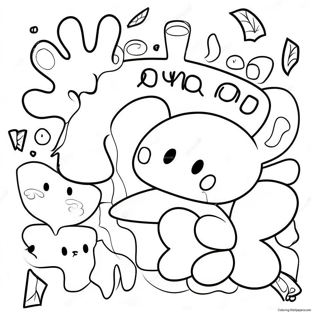 Funny Spelling Words Coloring Page 41398