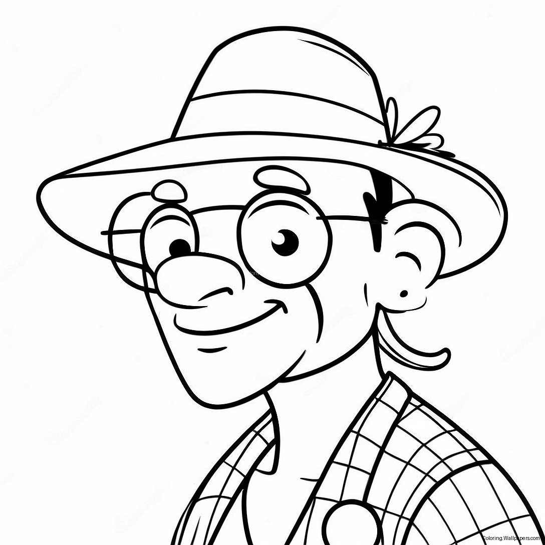 Funny Tweaker Character Coloring Page 4152