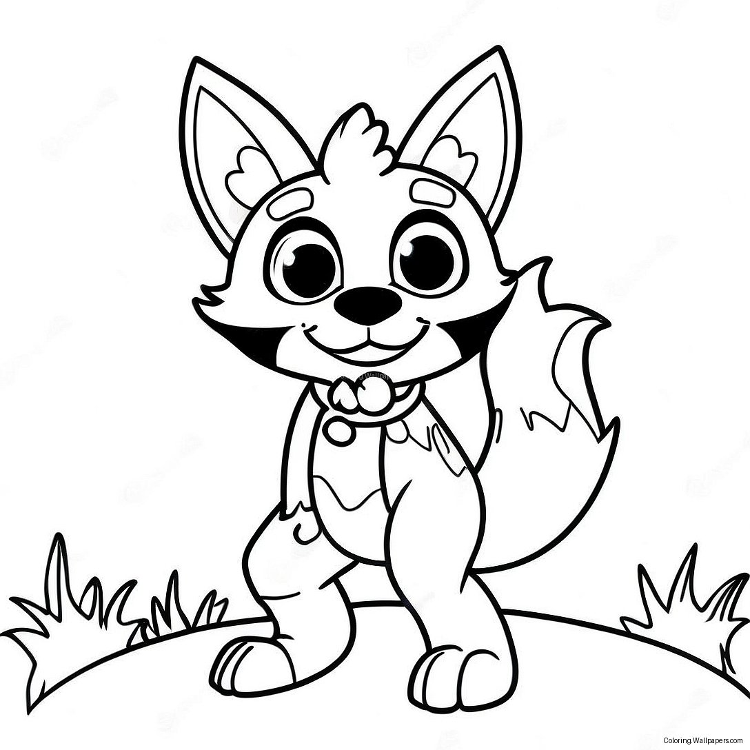 Funtime Foxy Coloring Page 39209