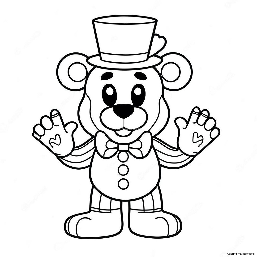 Funtime Freddy Kleurplaat 31945