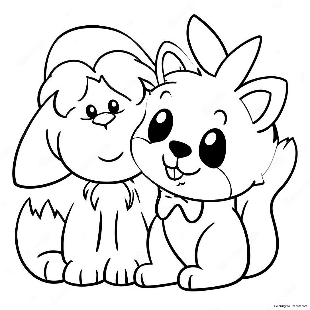 Furry Friends Coloring Page 6602