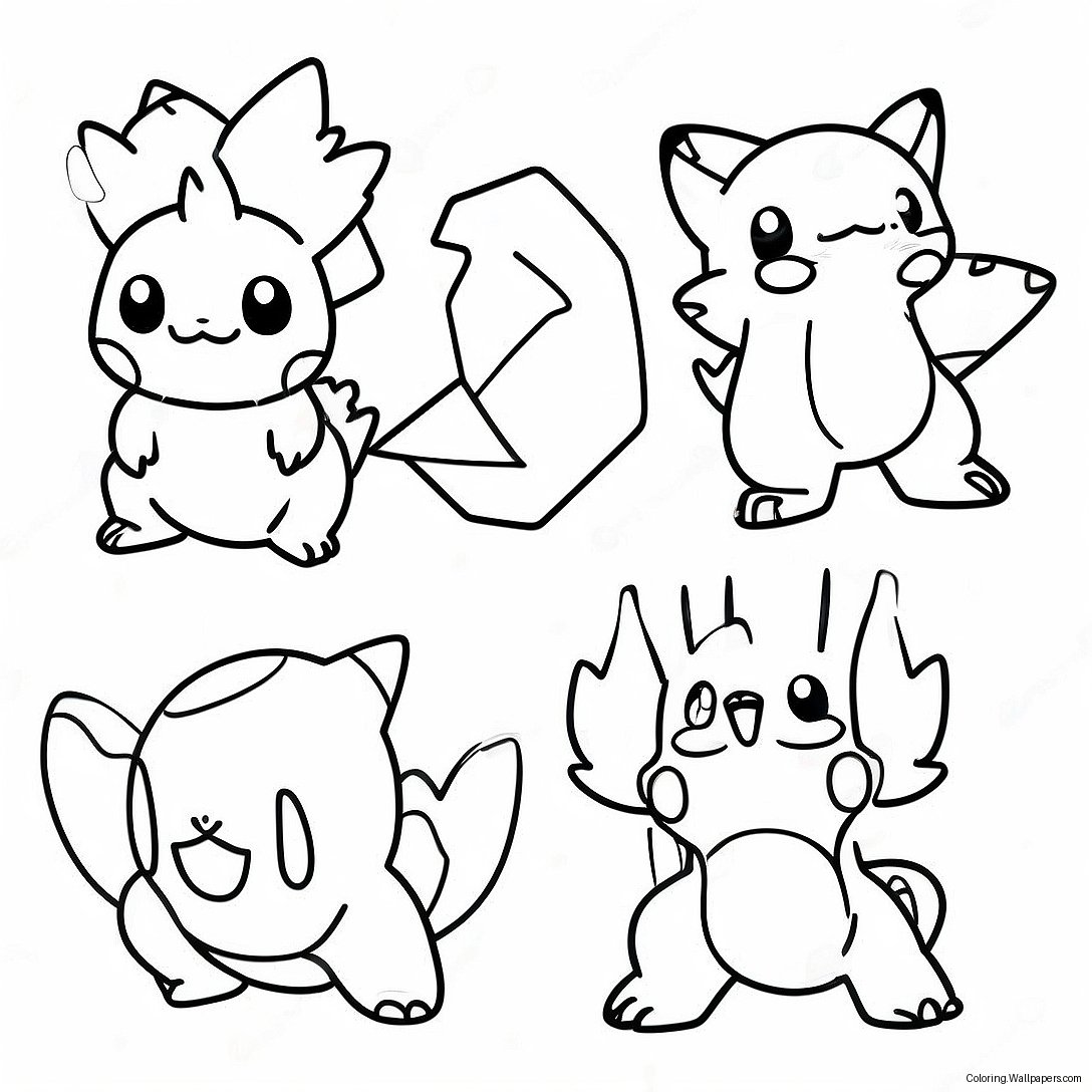 Fusion Pokemon Coloring Page 31717