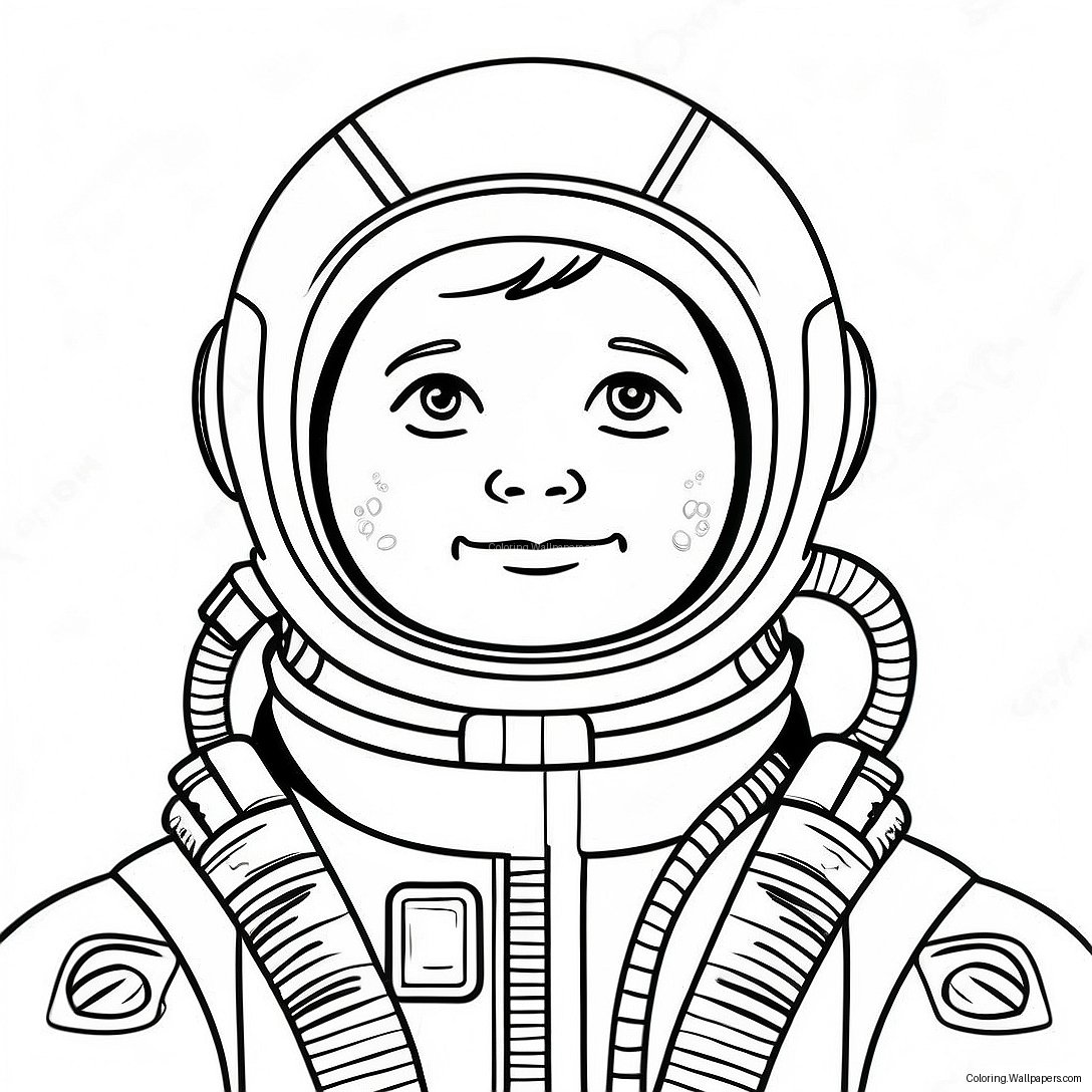 Framtida Astronaut Färgläggningssida 37861