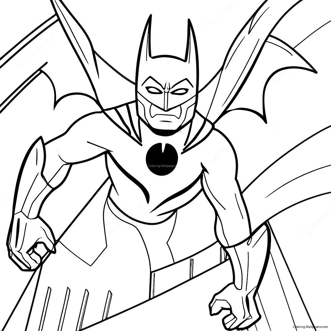 Futuristic Batman Beyond Coloring Page 29318