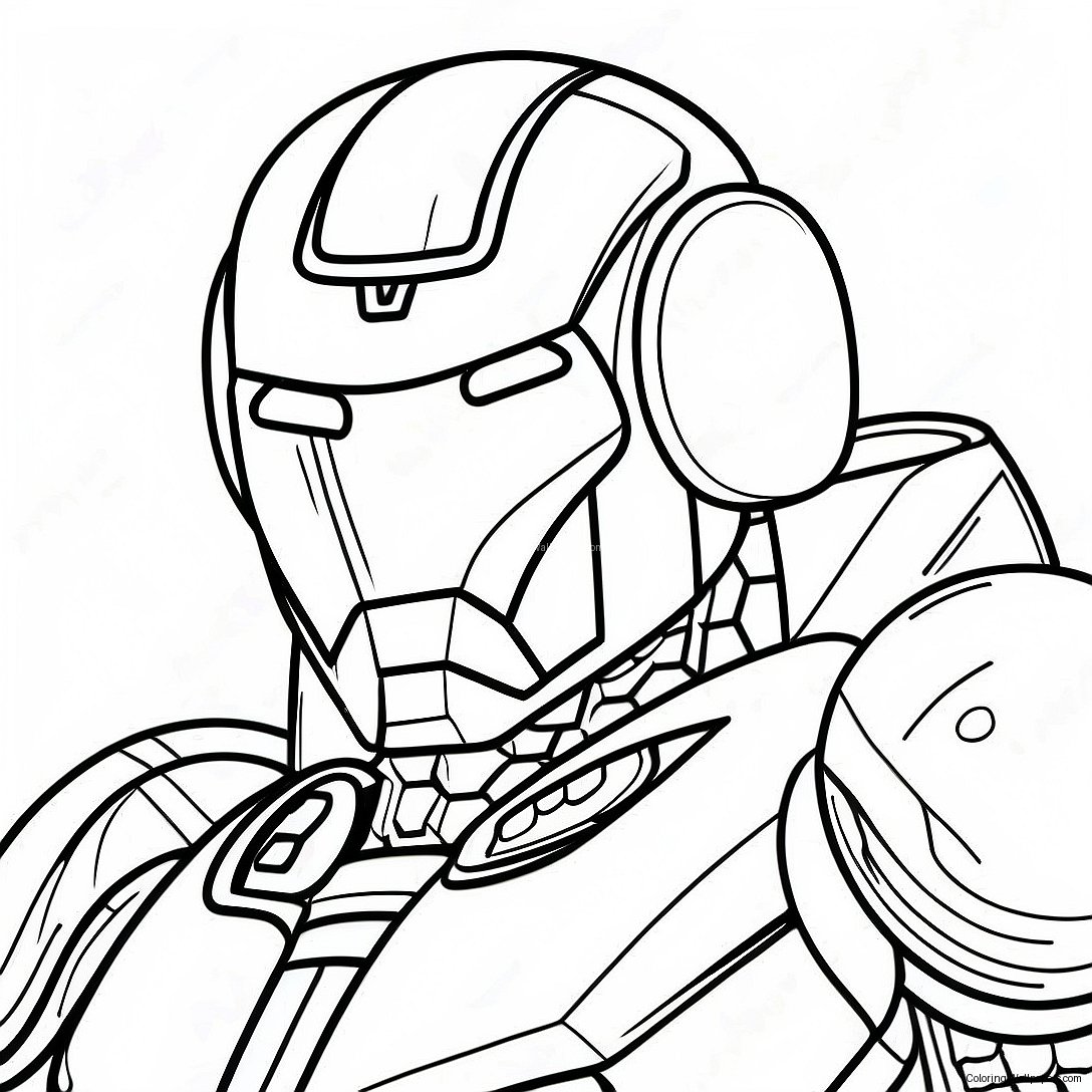 Futuristic War Machine Coloring Page 19868