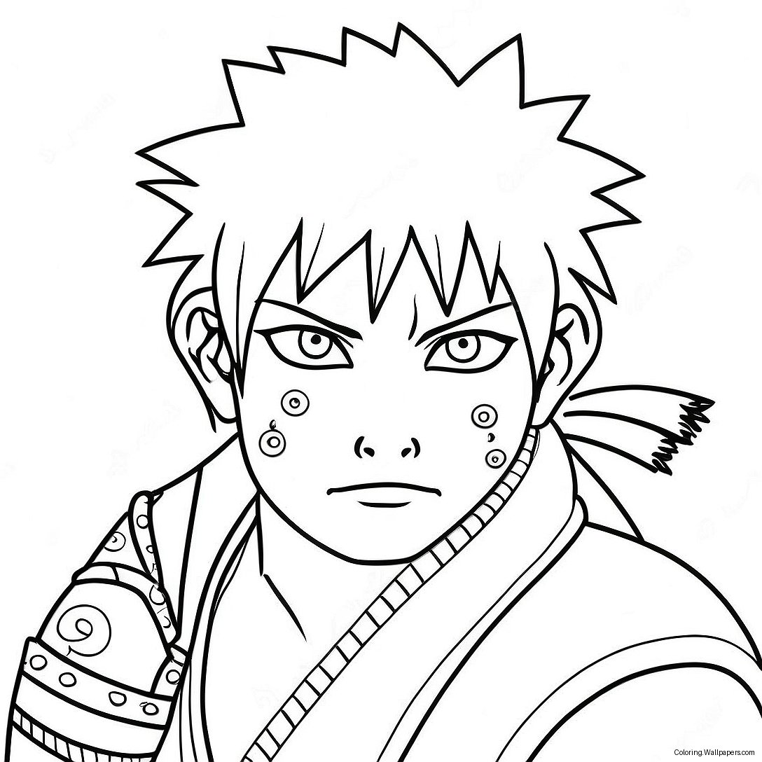 Gaara Ausmalbild 29956