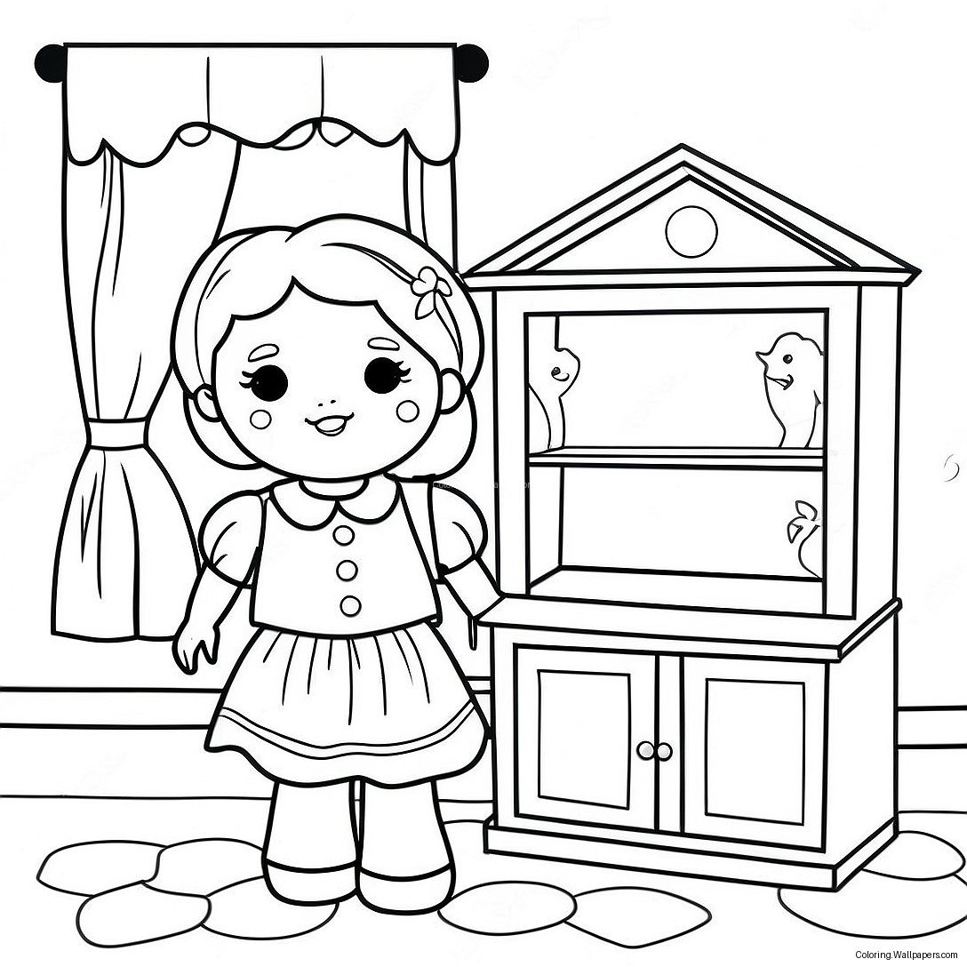 Gabby Dollhouse Coloring Page 6144