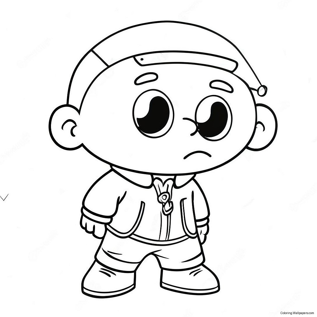 Página Para Colorir Do Gangsta Stewie 58693