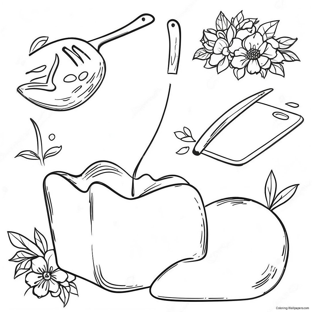 Gardening Tools Coloring Page 30383