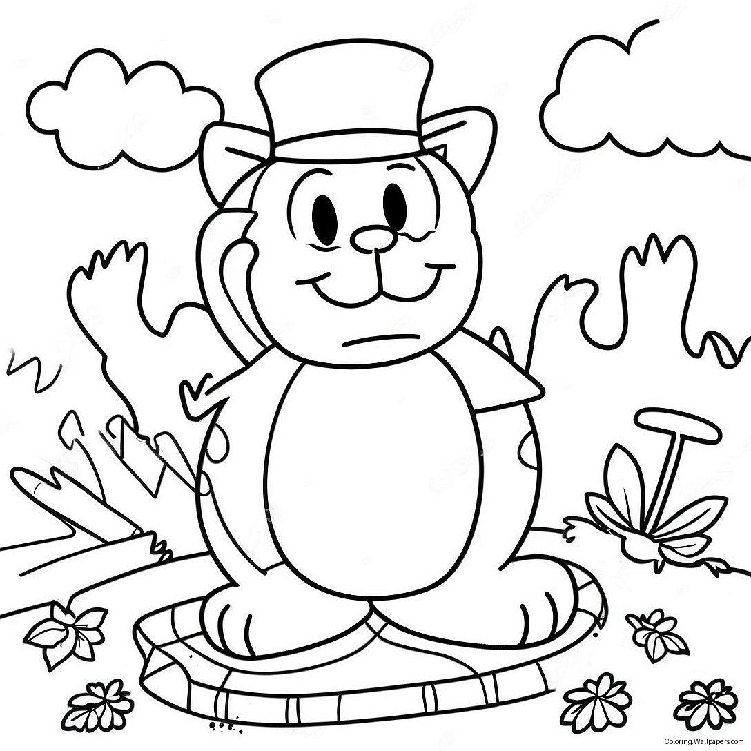 Garfield Thanksgiving Coloring Page 50294